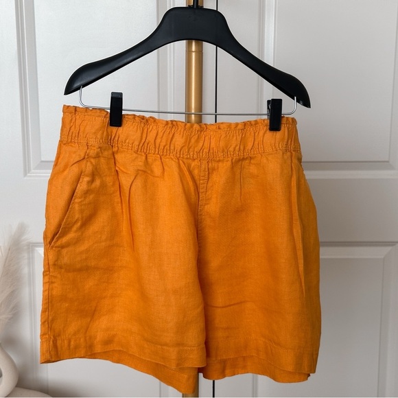 H&M Orange Linen Blend Shorts - Picture 4 of 6